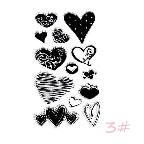1x DIY Transparent Silicone Clear Rubber Stamp