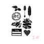 1x DIY Transparent Silicone Clear Rubber Stamp