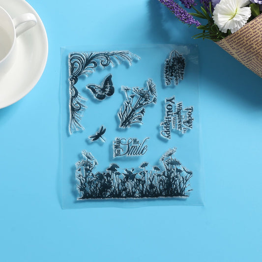 1x DIY Transparent Silicone Clear Rubber Stamp