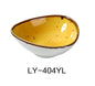 Yanco LY-404YL Lyon 4.75" Triangle Sauce Bowl 5 OZ