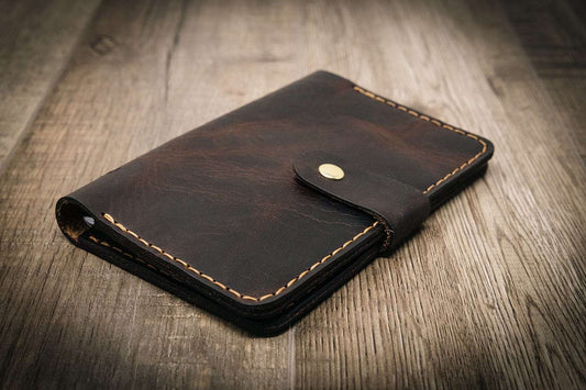 Leather Field Notes Cover -  Walnut Brown