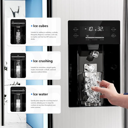 36" Side By Side 20.01 Cu. ft. Built-in Refrigerator with Freezer & Ice Maker Included