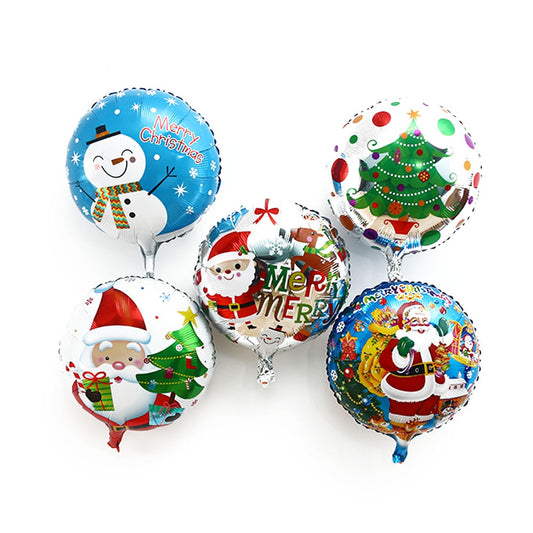 2 pcs 17.7 inch Christmas foil balloons merry