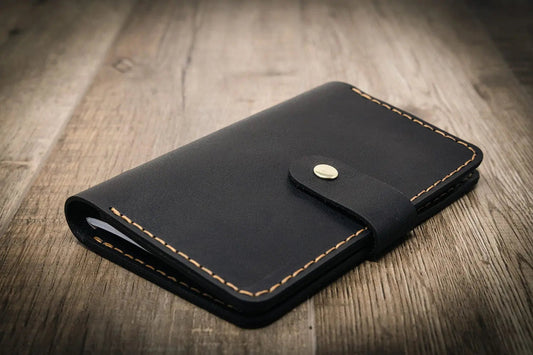 Leather Field Notes Cover -  Black