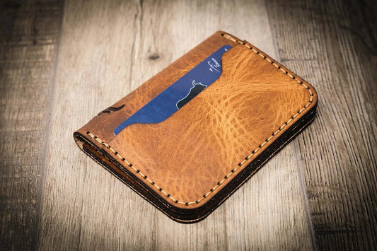 The Georgetown Minimalist Wallet in Saddle Tan