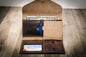 Badge Clutch Wallet - Walnut