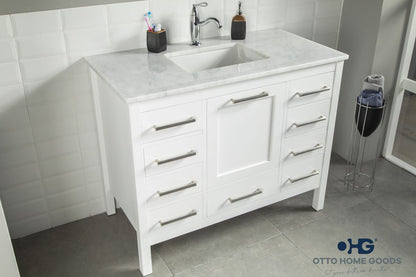 Ashley 42" White Bathroom Cabinet