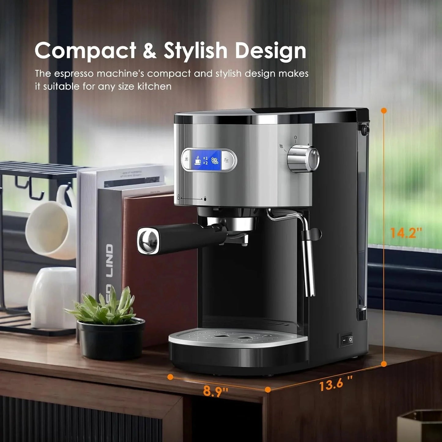 20 Bar Espresso Machines with Grinde CM8031