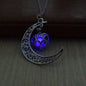 Radiant Crystal Pendant Necklace with Silver Plated Chain