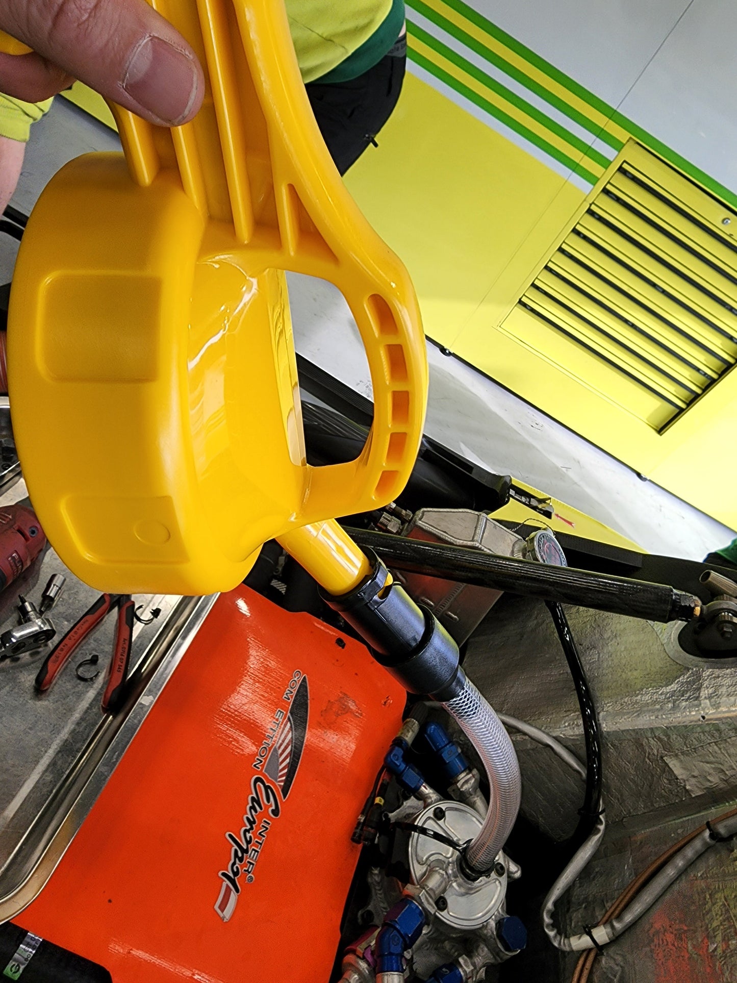OilSafe | KIT - STRETCH Spout | Mid-flow & Hard to Reach Fills | Fluid Transfer Container
