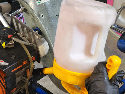 OilSafe |  Stretch Spout  | Controlled-Flow Oil Transfer Lid