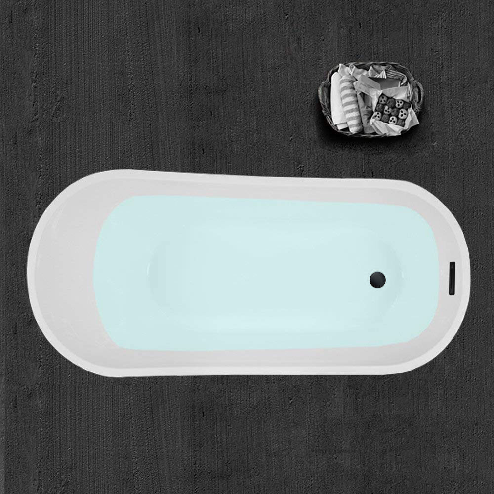 WOODBRIDGE 67" Acrylic Freestanding Bathtub Contemporary Soaking Tub