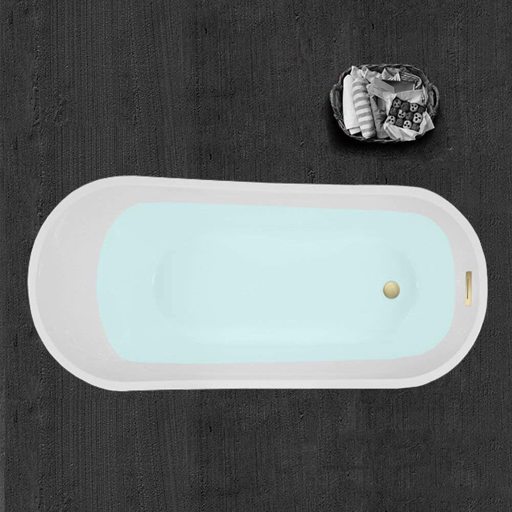 WOODBRIDGE 67" Acrylic Freestanding Bathtub Contemporary Soaking Tub