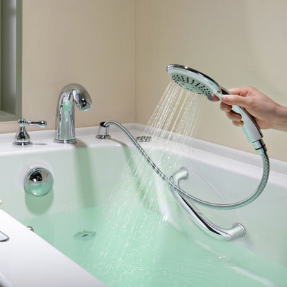 WOODBRIDGE 54 in. x 30 in. Left Hand Walk-In Air & Whirlpool Jets Hot Tub