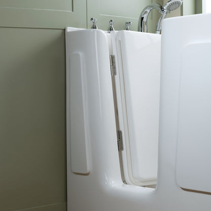 WOODBRIDGE 54 in. x 30 in. Left Hand Walk-In Air & Whirlpool Jets Hot Tub