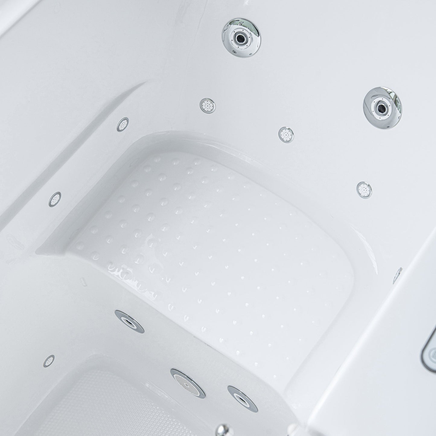 WOODBRIDGE 54 in. x 30 in. Left Hand Walk-In Air & Whirlpool Jets Hot Tub