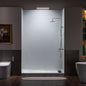 WOODBRIDGE Solid Surface 60" W x 75" H Tile Tub and Shower Wall Panel Surround, Quick Install, Cuttable, Staggered Brick Pattern