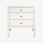 WOODBRIDGE 24"x22"x33" Solid Wood Bath Vanities Cabinet with Two Drawers in White and Polished Gold Hardware, Roma-2421-White