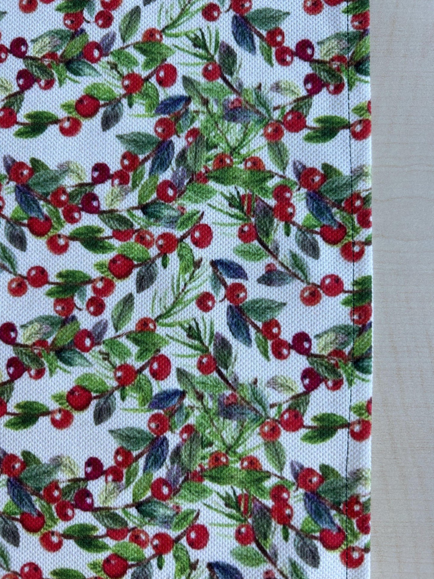 Holiday Runner Holly Berry and Greenery
