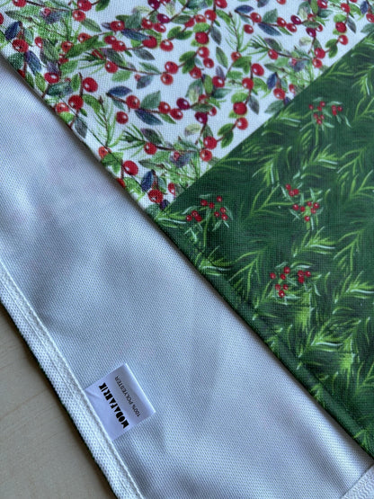 Holiday Runner Holly Berry and Greenery