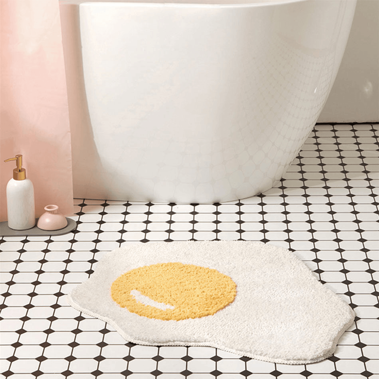 Egg Bath Mat - Anti-Slip, 70X58Cm
