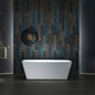 WOODBRIDGE 59" Acrylic Freestanding Double Ended Contemporary Soaking Tub