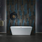 WOODBRIDGE 59" Acrylic Freestanding Double Ended Contemporary Soaking Tub