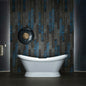 WOODBRIDGE 69 1/4" Acrylic Double Slipper,Pedestal Freestanding Tub