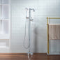 WOODBRIDGE F0047BN Fusion Single Handle Floor Mount Freestanding Tub Filler Faucet with Telephone Hand shower