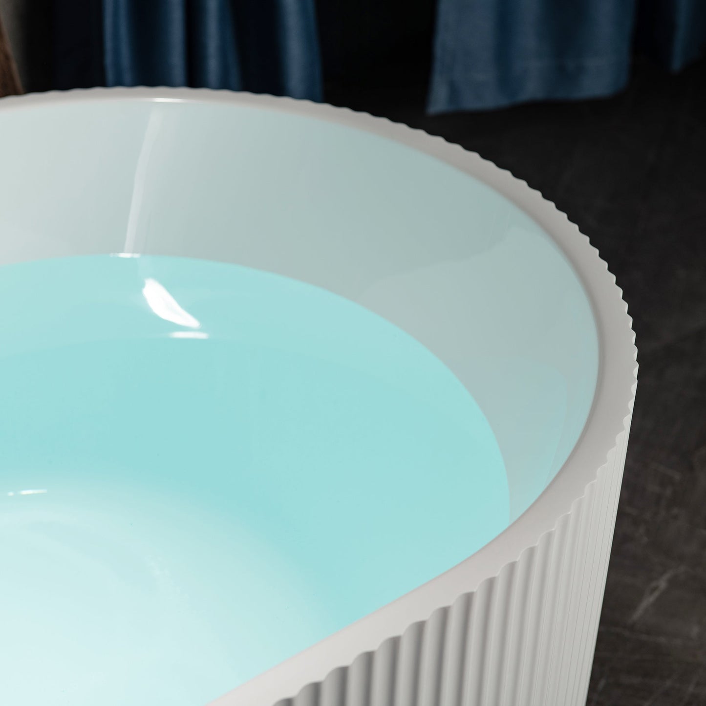 WOODBRIDGE 67" L x 31-1/2" W Freestanding Contemporary Soaking Bathtub