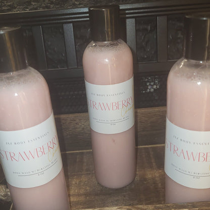 Strawberry Champagne Body Wash with Bursting Beads
