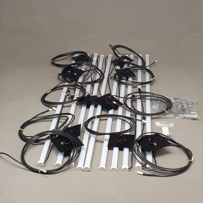 I2SYSTEMS (10 PACK) Indoor LED Linear Lighting System 48” with Wall Mounts E465738 (New)