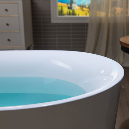 WOODBRIDGE 67" Acrylic Freestanding Bathtub Contemporary Soaking Tub