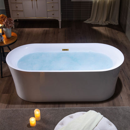 WOODBRIDGE 67" Acrylic Freestanding Bathtub Contemporary Soaking Tub