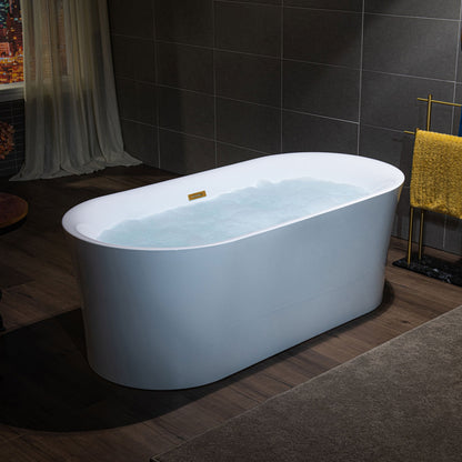 WOODBRIDGE 67" Acrylic Freestanding Bathtub Contemporary Soaking Tub