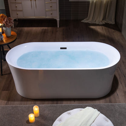WOODBRIDGE 67" Acrylic Freestanding Bathtub Contemporary Soaking Tub