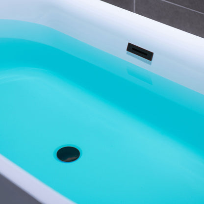 WOODBRIDGE 67" Acrylic Freestanding Bathtub Contemporary Soaking Tub