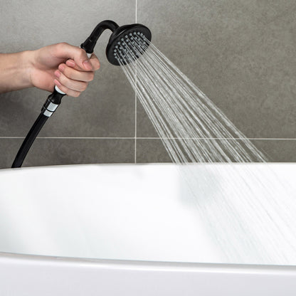 WOODBRIDGE WOODBRIDGEE F0001BNVT Contemporary Single Handle Floor Mount Freestanding Tub Filler Faucet with Hand shower