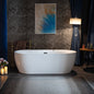 WOODBRIDGE 72" x 35-3/8" Whirlpool and Air Bath Heated Soaking Combination Tub