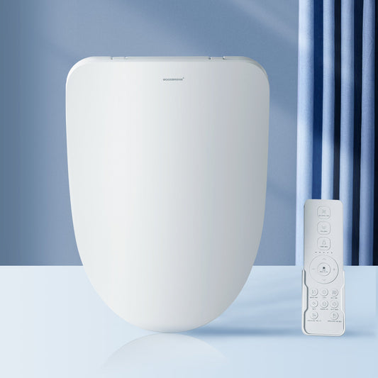 WOODBRIDGE Electronic Bidet Seat with Automatic open and close lid, Child Wash, Elongated Soft Close