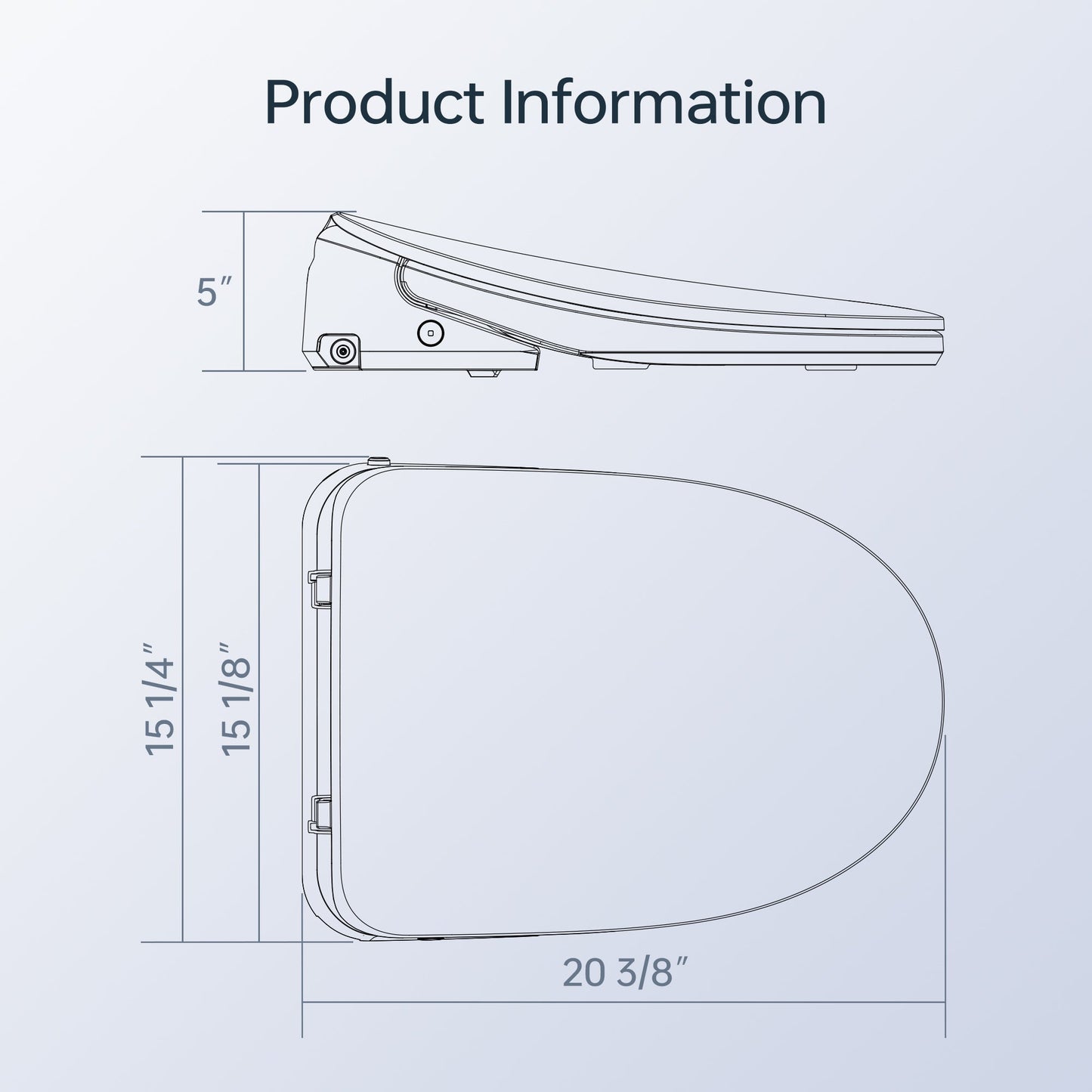 WOODBRIDGE Elongated 1-Piece Toilet with Advanced Auto Open & Close Bidet Smart Toilet Seat, Child Wash, 1000 Gram MaP Flushing Score, 1.28 GPF Dual, Water Sensed