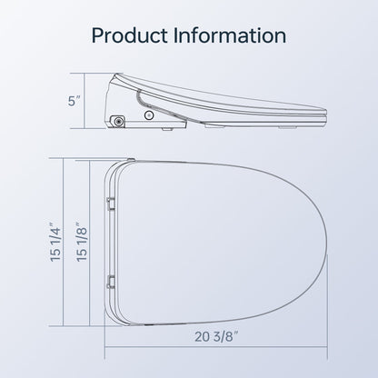 WOODBRIDGE Elongated 1-Piece Toilet with Advanced Auto Open & Close Bidet Smart Toilet Seat, Child Wash, 1000 Gram MaP Flushing Score, 1.28 GPF Dual, Water Sensed