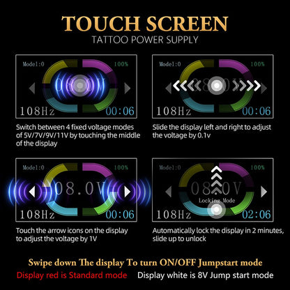 Ambition S1 Touch Screen Tattoo Battery Wristband Supply