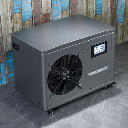 WOODBRIDGE 1.3HP Portable Chiller with Touch Screen Control Panel and Reusable Stainless Steel Filter