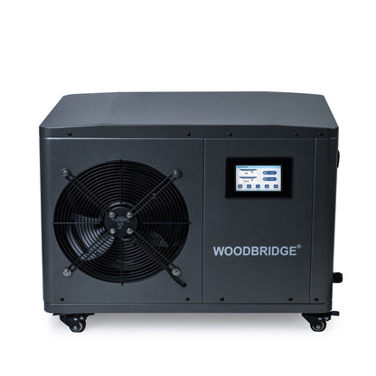 WOODBRIDGE 1.3HP Portable Chiller with Touch Screen Control Panel and Reusable Stainless Steel Filter