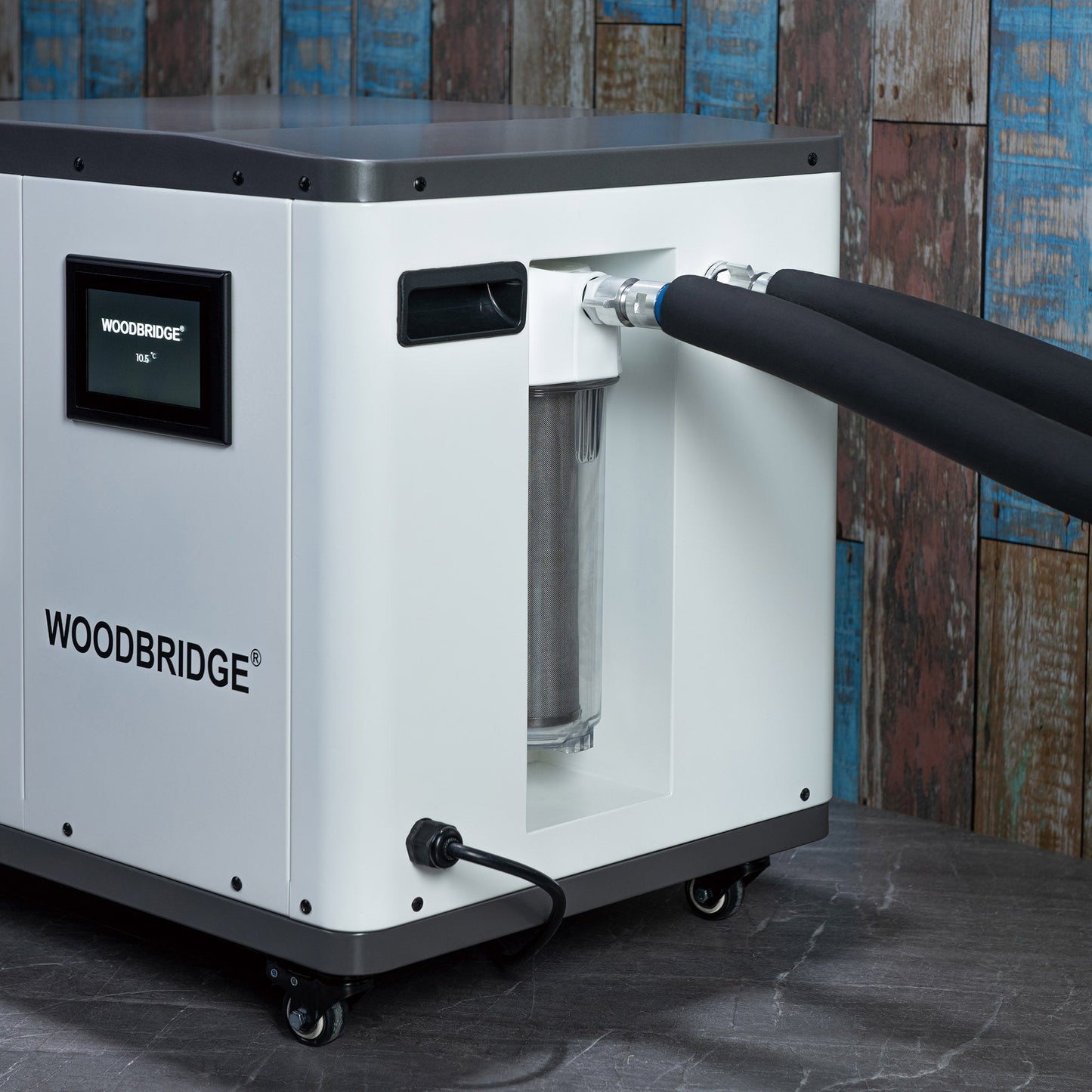 WOODBRIDGE 1.3HP Portable Chiller with Touch Screen Control Panel and Reusable Stainless Steel Filter