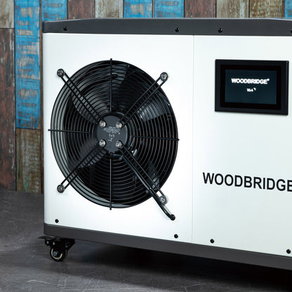 WOODBRIDGE 1.3HP Portable Chiller with Touch Screen Control Panel and Reusable Stainless Steel Filter