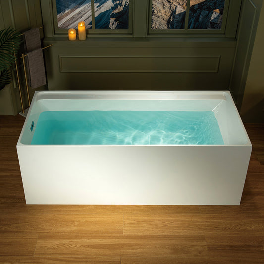 WOODBRIDGE 66-7/8" L x 31-1/2" W Freestanding Contemporary Soaking Bathtub