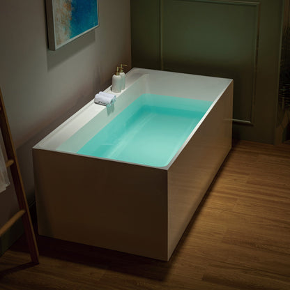 WOODBRIDGE 66-7/8" L x 31-1/2" W Freestanding Contemporary Soaking Bathtub