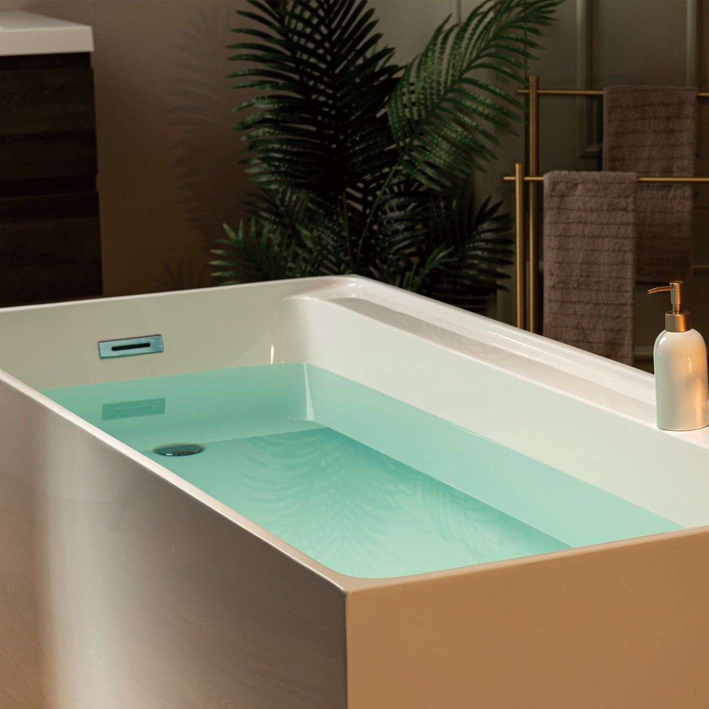 WOODBRIDGE 66-7/8" L x 31-1/2" W Freestanding Contemporary Soaking Bathtub